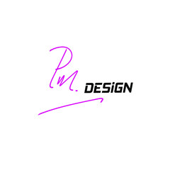 PM p m Initial handwriting creative fashion elegant design logo Sign Symbol template vector icon