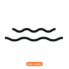 Ocean, sea waves icon template color editable. wave symbol vector illustration for graphic and web design.