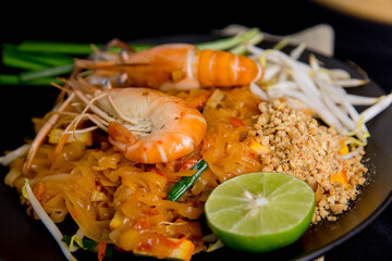 Udon Pad Thai Shrimp Asian food