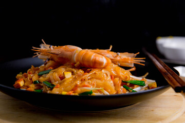 Udon Pad Thai Shrimp Asian food