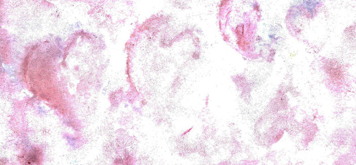 Fototapeta premium pink abstract background with hearts . watercolor painting