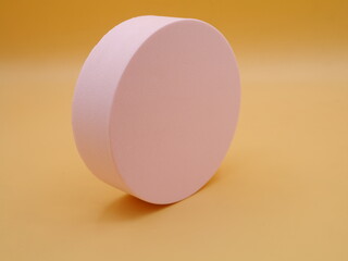 round shape. Pastel-colored display composition for background For advertising work And promoting products