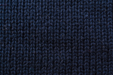 Wool hand knit pattern. Colored wool knitting texture background. Knitted wool sweater