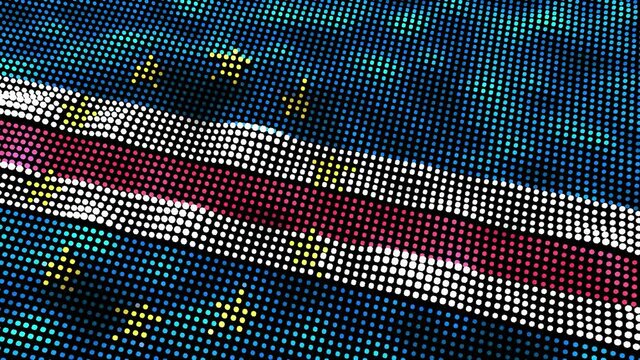 Cabo Verde dark flag - loop