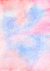 watercolor gradient blue and pink background