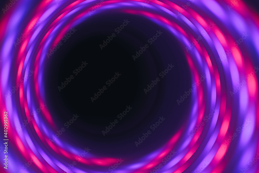 Aufkleber Abstract swirl tunnel with violet light on a background pattern textured for design.