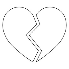 Simple illustration of heart icon for St. Valentines Day