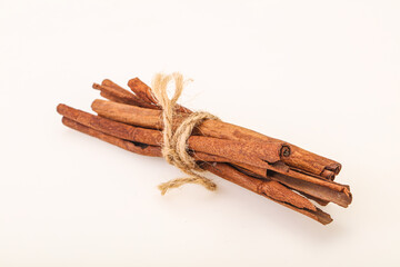 Aroma Cinnamon stick heap isolated