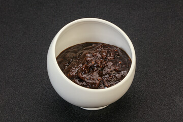 Black Pepper sauce in the bowl