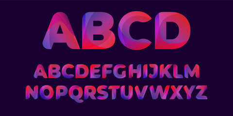 purple gradient alphabet logo