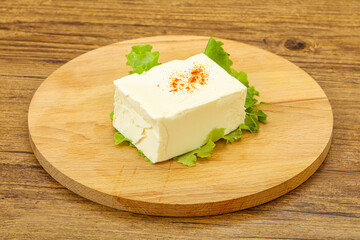 Greek traditional soft feta cheese