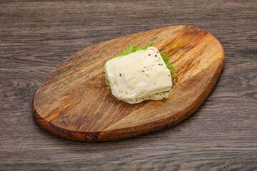 Halloumi cheese with mint for grill