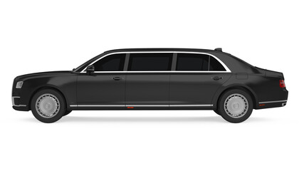 Luxury Limousine Car Isolated