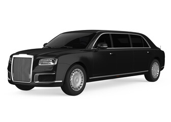 Luxury Limousine Car Isolated