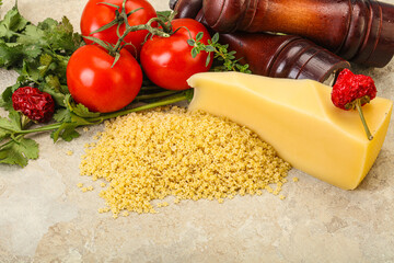 Raw Italian pasta - Stelline for cooking