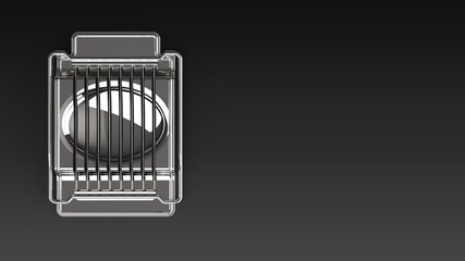 black background one left front 3D Render