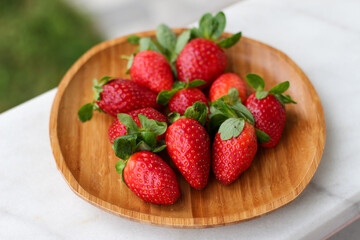 strawberries in a bowl