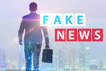 Fake news concept in information manipulation concept