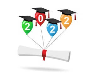 Graduation party 2022 - diploma and balloons