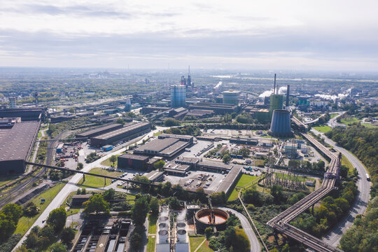 Industrial areas in Duisburg, Germany