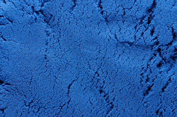 Blue kinetic sand background texture