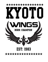 Obraz premium Kyoto Wings champion print design