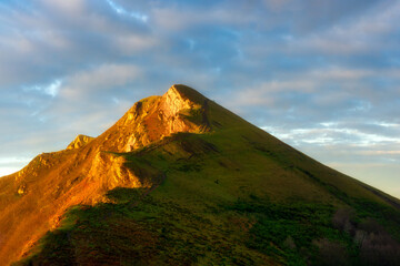 Ganekogorta mountain with beautiful light