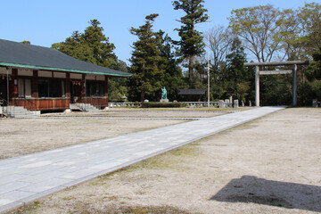 shinto shrine (gokoku) in matsue (japan)