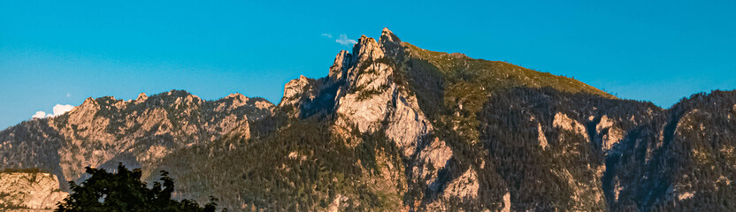 Fototapeta premium Beautiful alpine summer view at the famous Ebensee, Salzkammergut, Upper Austria, Austria