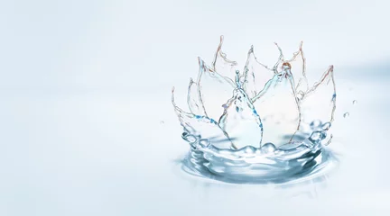 Deurstickers Mooie lotusbloem gemaakt van water. Zen-concept © Pixel-Shot