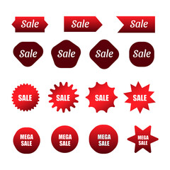 Sale stickers shop product tags