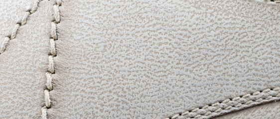 beige natural leather with visible details. background