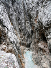 Canyon Hoellentalklamm in Garmisch, Bavaria, Germany