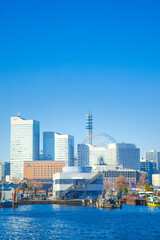 横浜みなとみらいの都市風景