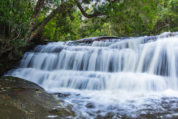 Beautiful waterfall in Phu-Kra-Dueng national park  Loei province, ThaiLand.