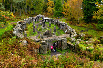 Swindon Druid's Temple near Masham, North Yorkshire, England