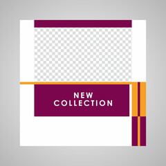Fototapeta premium Editable Modern Template. Discount Promo Template. Social Media Post Template. Social Media Banner.
