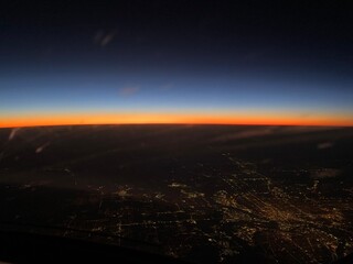 sunset over the mountains