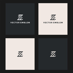letter z abstract logo vector design template