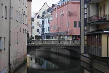 Fototapeta na wymiar canal in Amberg