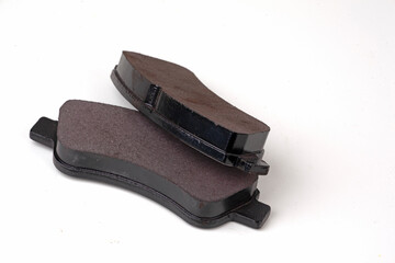 brake pads isolated on white. Auto parts