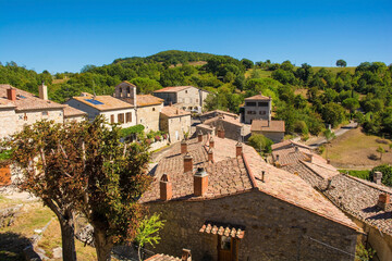 Fototapeta na wymiar The historic medieval village of Rocchette di Fazio near Semproniano in Grosseto Province, Tuscany, Italy 