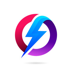 circle power logo design