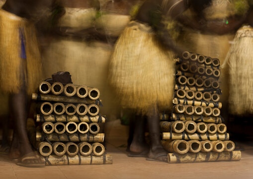 Tatok bamboo band in Pororan island, Autonomous Region of Bougainville, Bougainville, Papua New Guinea