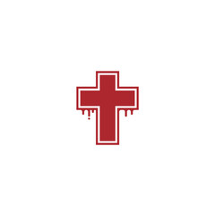 Bloody Cross logo or icon design