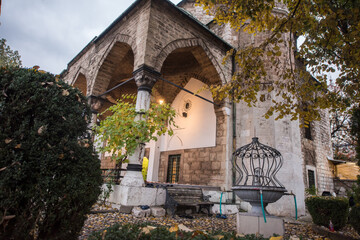 Mosque with fountain in front Sadrvan
