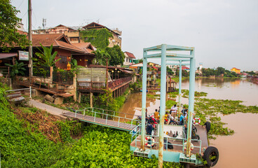 Fototapeta na wymiar Ayutthaya Thailand Southeast Asia visit the Chao Phraya River