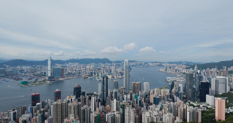 Hong Kong city skyline