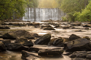 Waterfall at Vickery Creek in Roswell, Georgia © Chris
