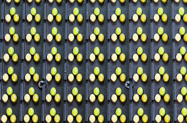 Close up,led display screen module outdoor, full color detailed photo of LED electric digital  LED Display Full Color LED